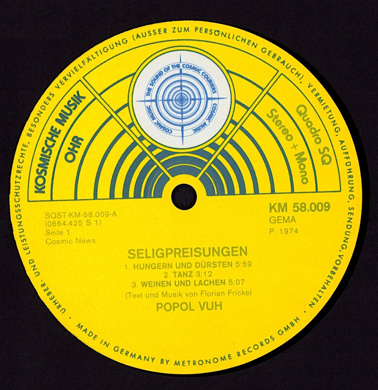 Popol Vuh – Seligpreisung Vinyl LP