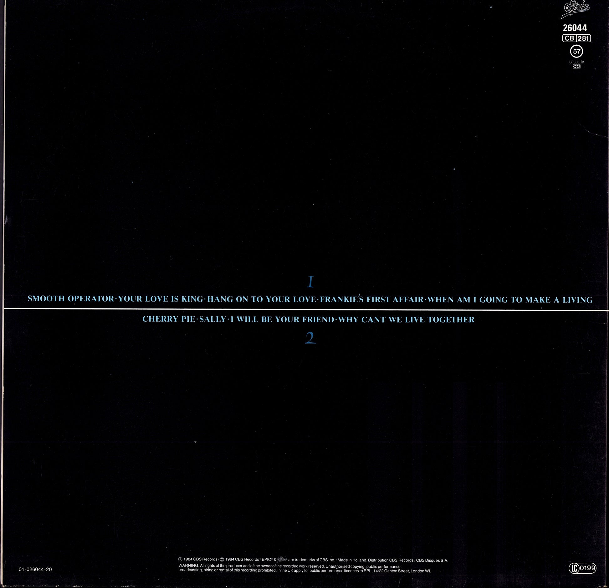 Sade - Diamond Life Vinyl LP Kopie