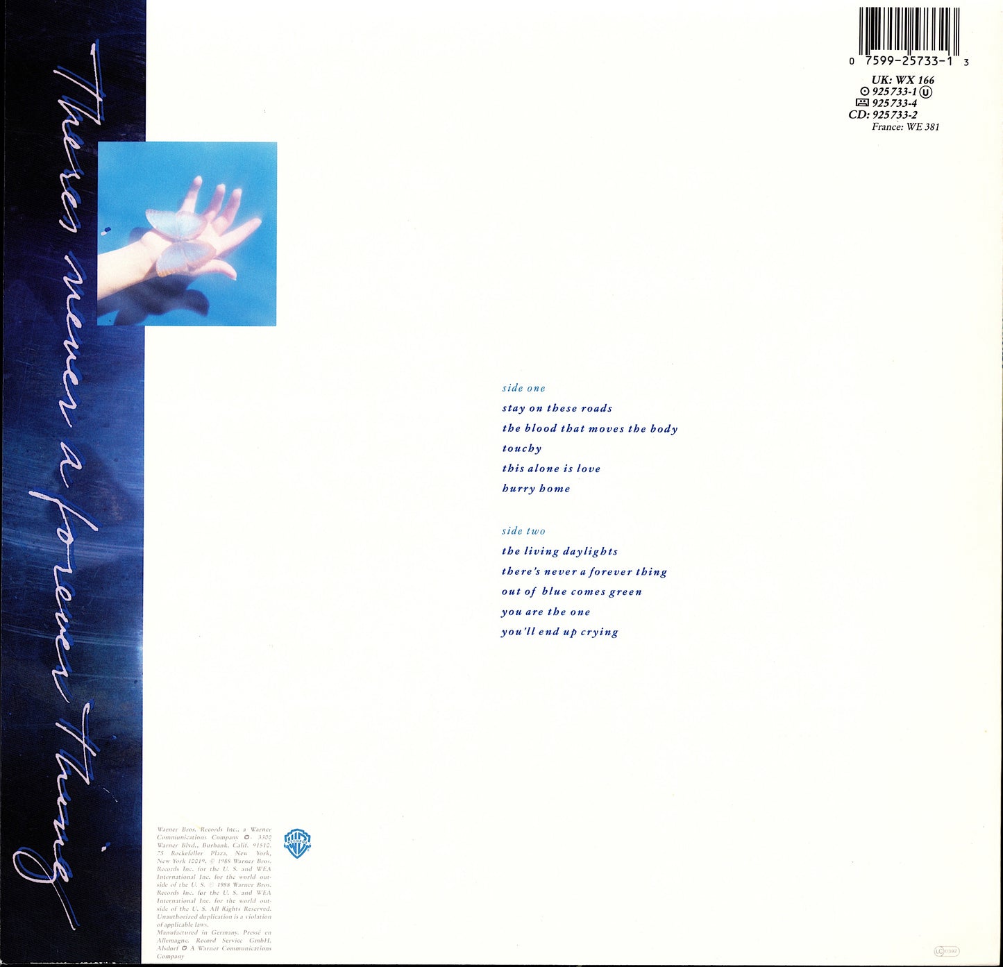 a-ha – Stay On These Roads (Vinyl LP) + Poster