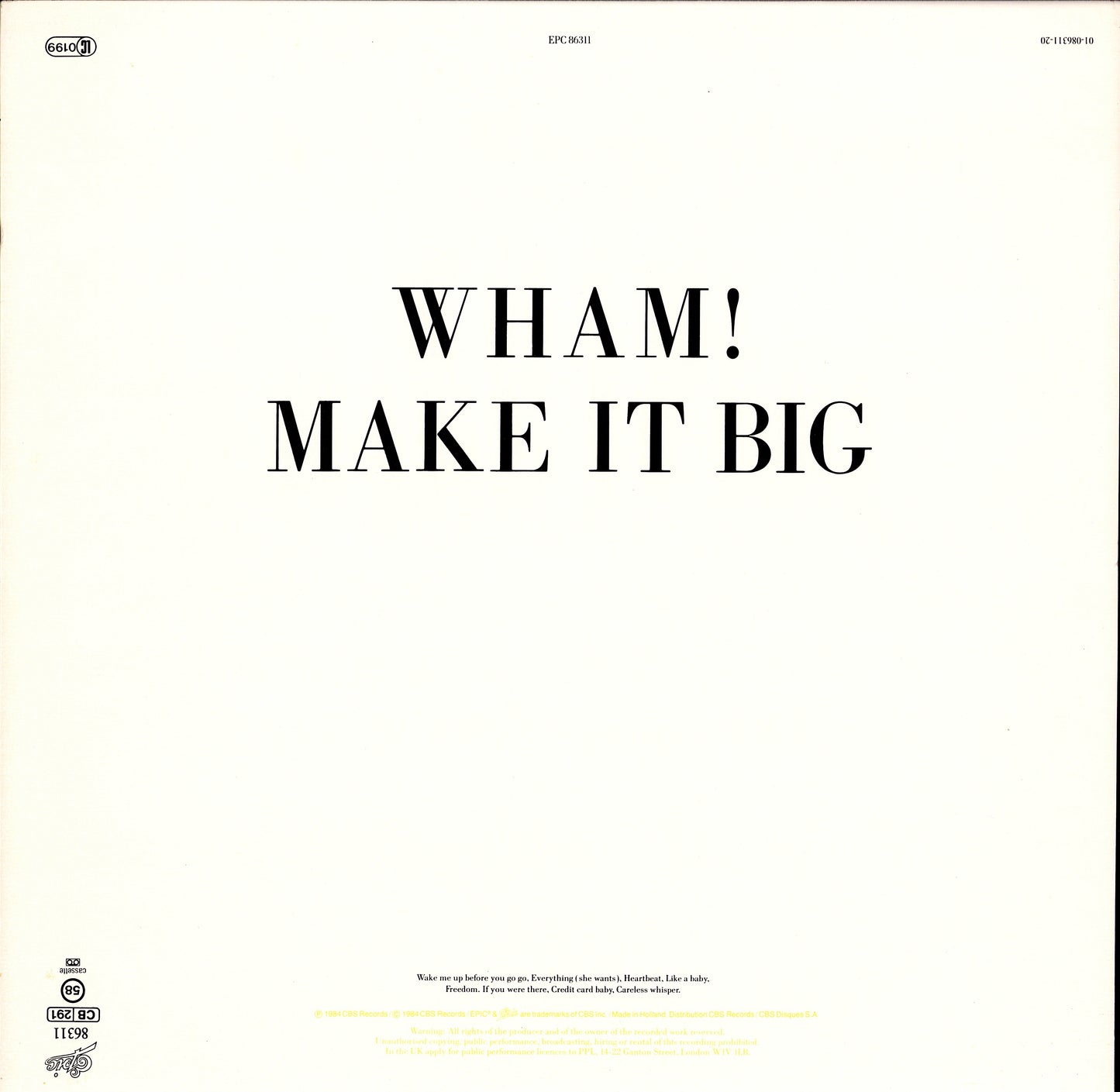 Wham! - Make It Big (Vinyl LP)