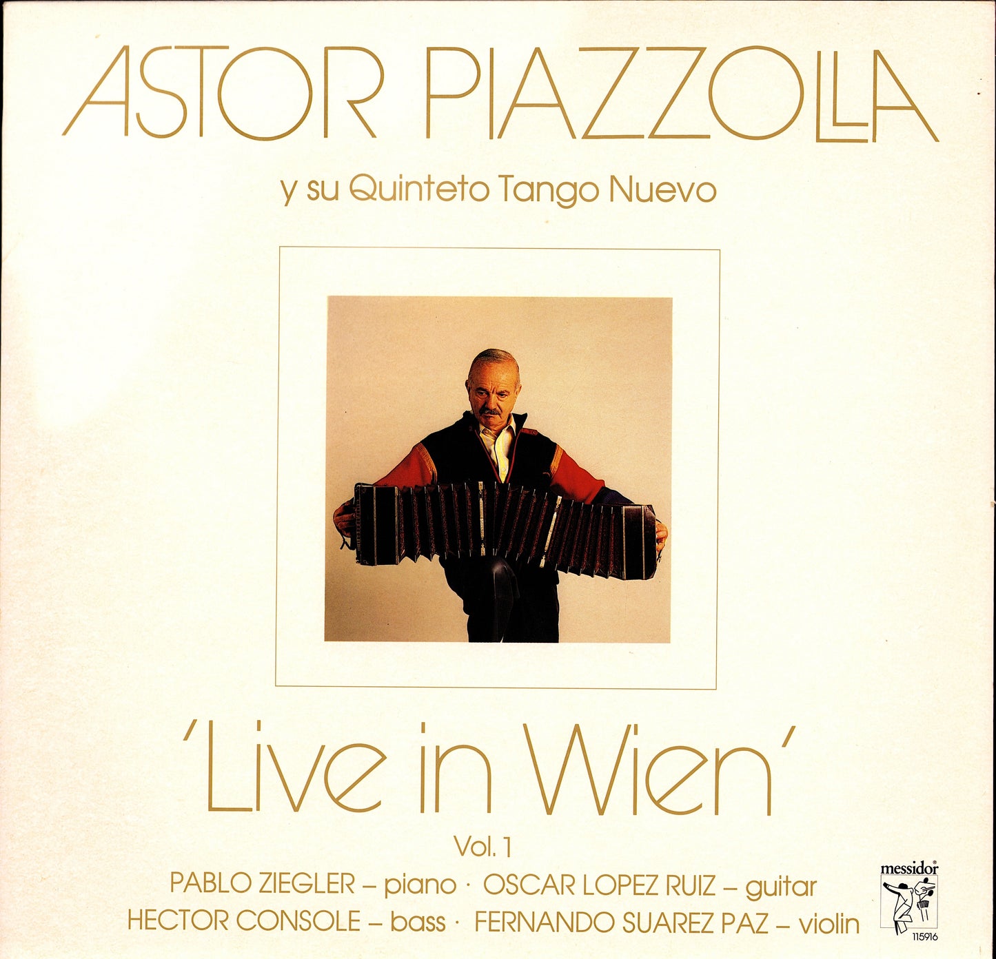 Astor Piazzolla Y Su Quinteto Tango Nuevo – Live In Wien Vol. 1 Vinyl LP