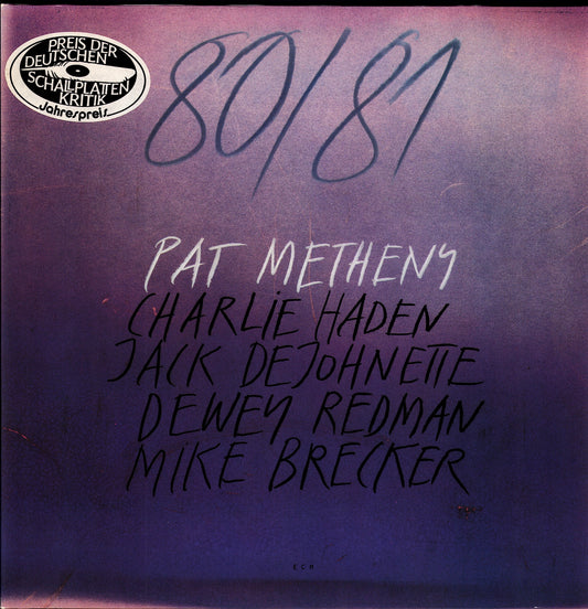 Pat Metheny, Charlie Haden, Jack DeJohnette, Dewey Redman, Mike Brecker - 80/81 (Vinyl 2LP)
