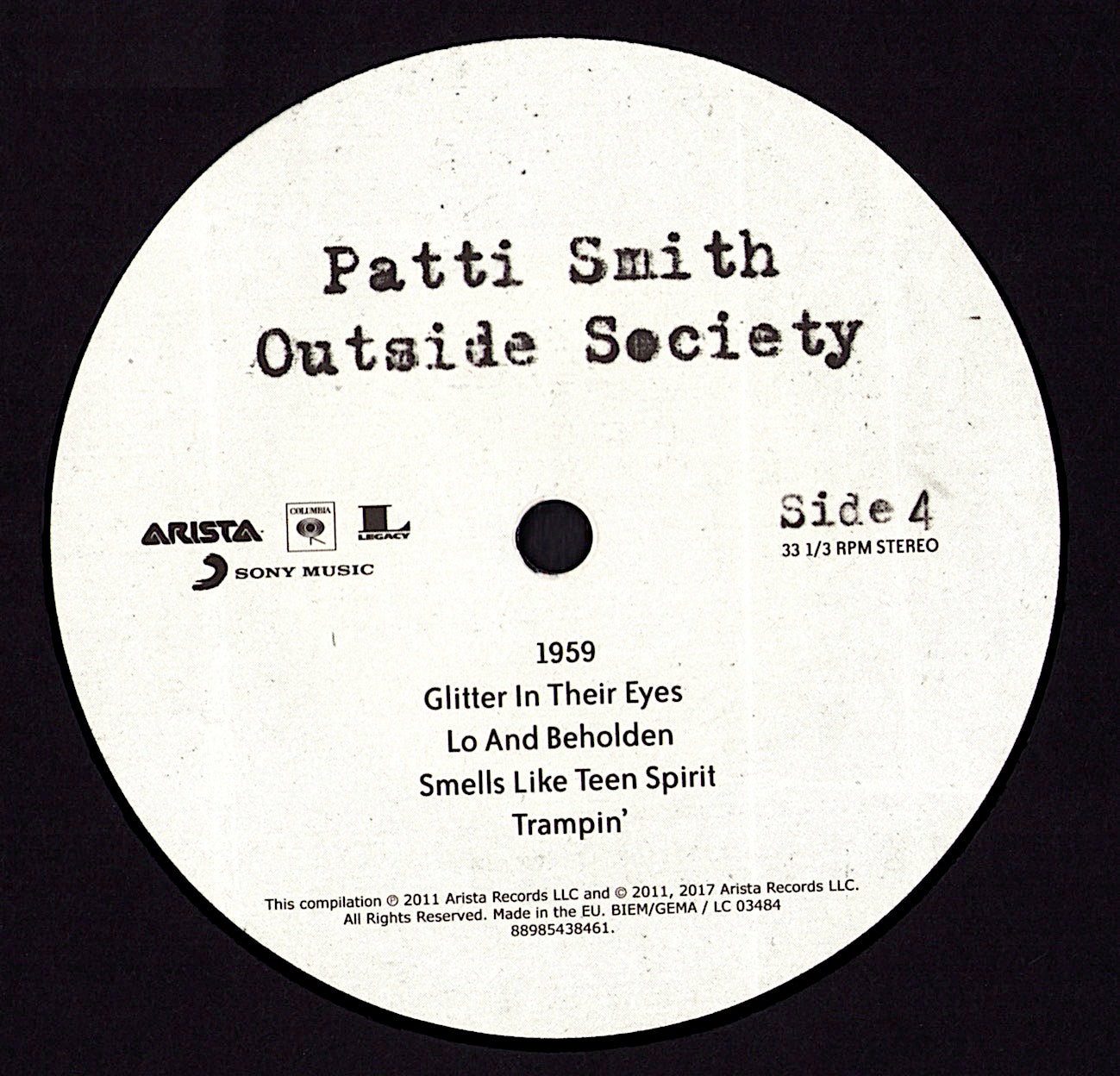 Patti Smith – Outside Society Vinyl 2LP