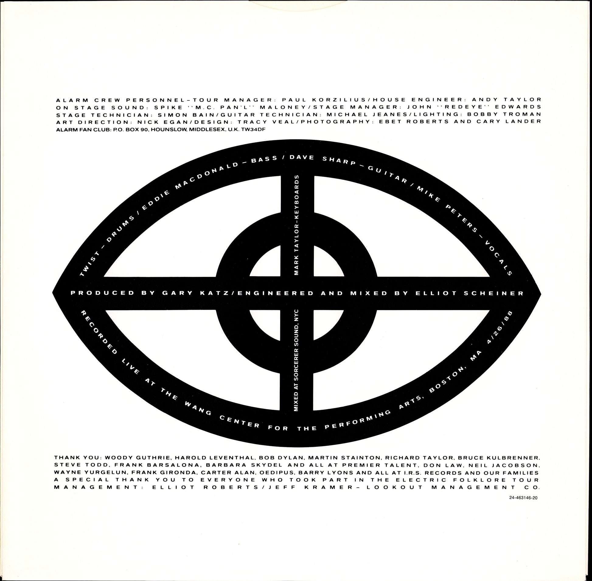 The Alarm – Electric Folklore Live Vinyl LP