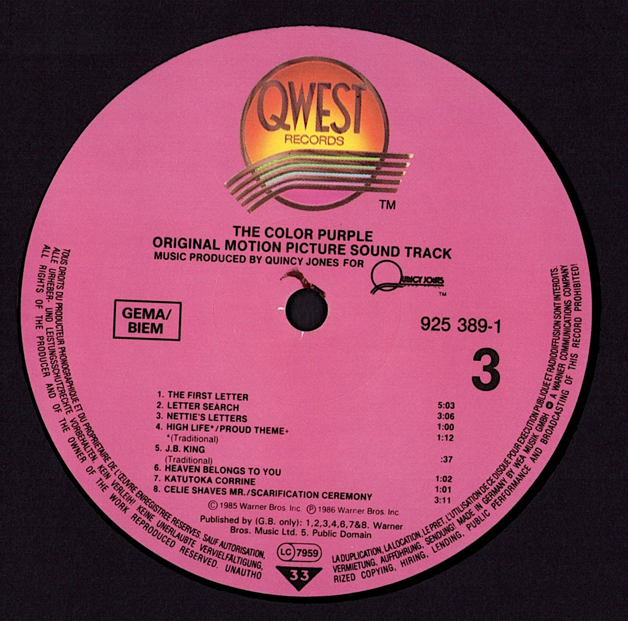 John Lurie – Stranger Than Paradise And The Resurrection Of Albert Ayler Music From The Original Scores r Music From The Original Scores Vinyl LP Kopie