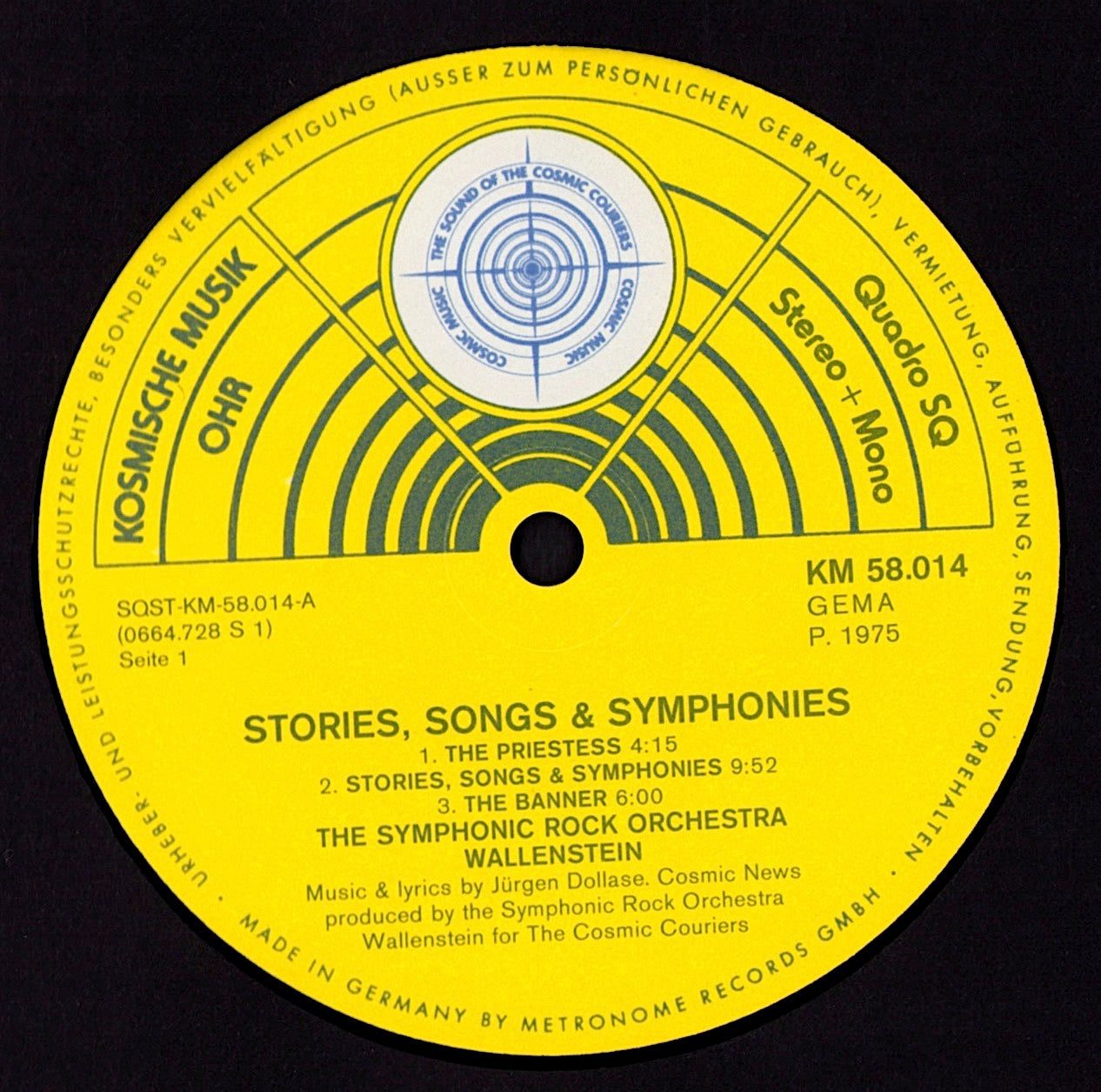 The Symphonic Rock Orchestra Wallenstein – Stories, Songs & Symphonies Vinyl LP Kopie