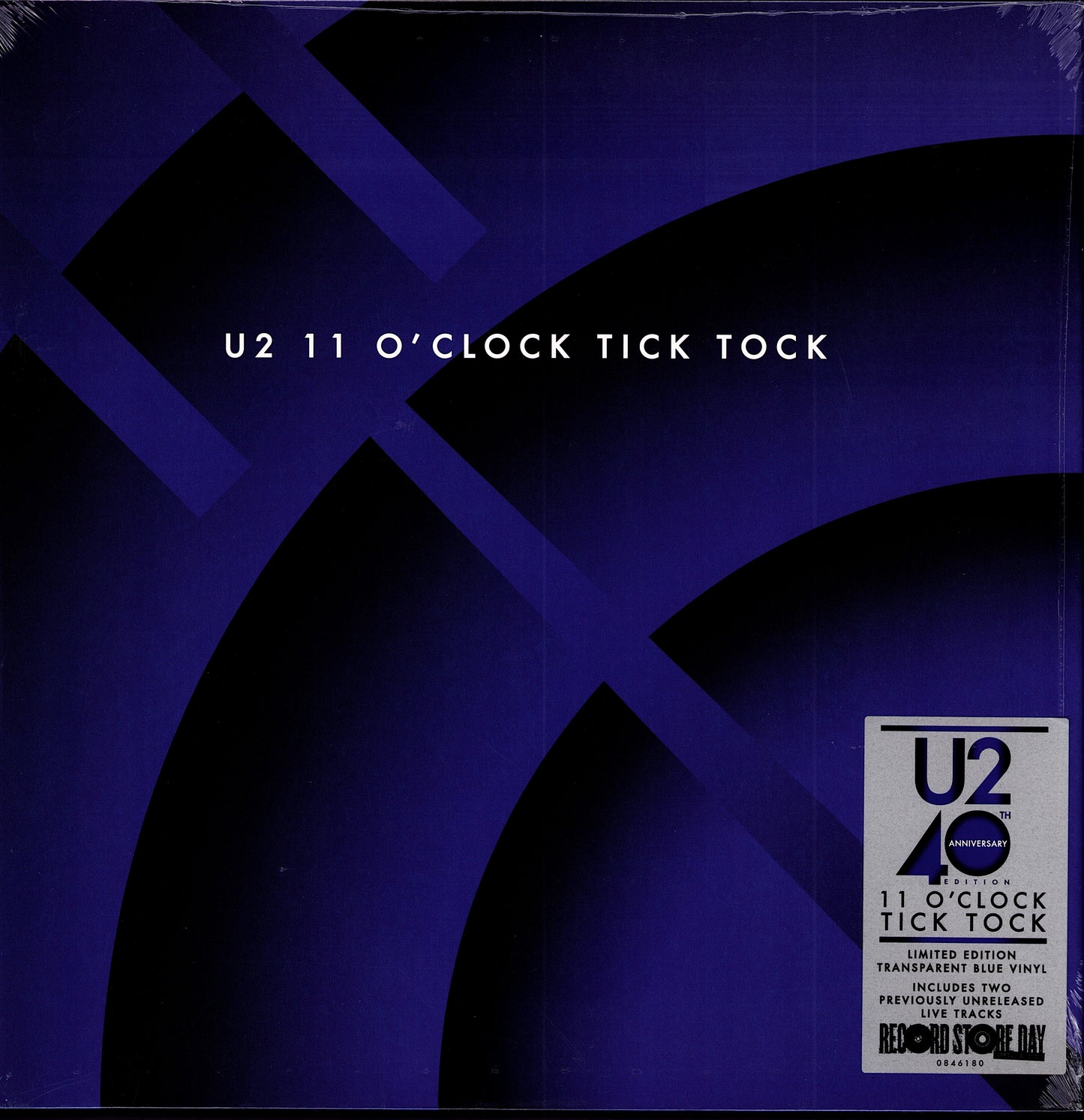 U2 – 11 O'Clock Tick Tock Vinyl 12" Single | Blue Transparent | RSD | 2020