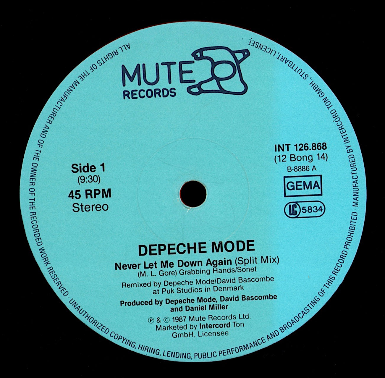 Depeche Mode – Never Let Me Down Again Vinyl 12" Maxi-Single | DE Original | 1987