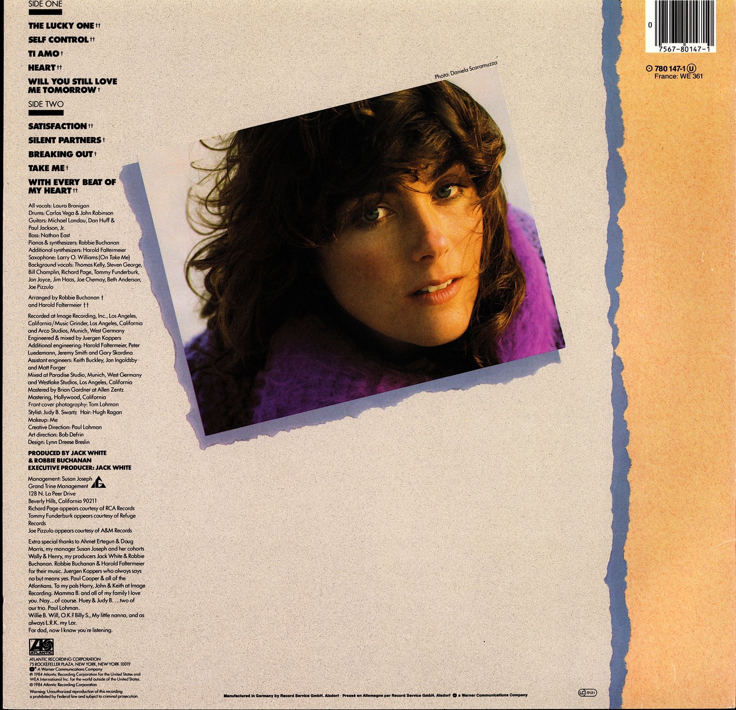 Laura Branigan - Self Control Vinyl LP Kopie