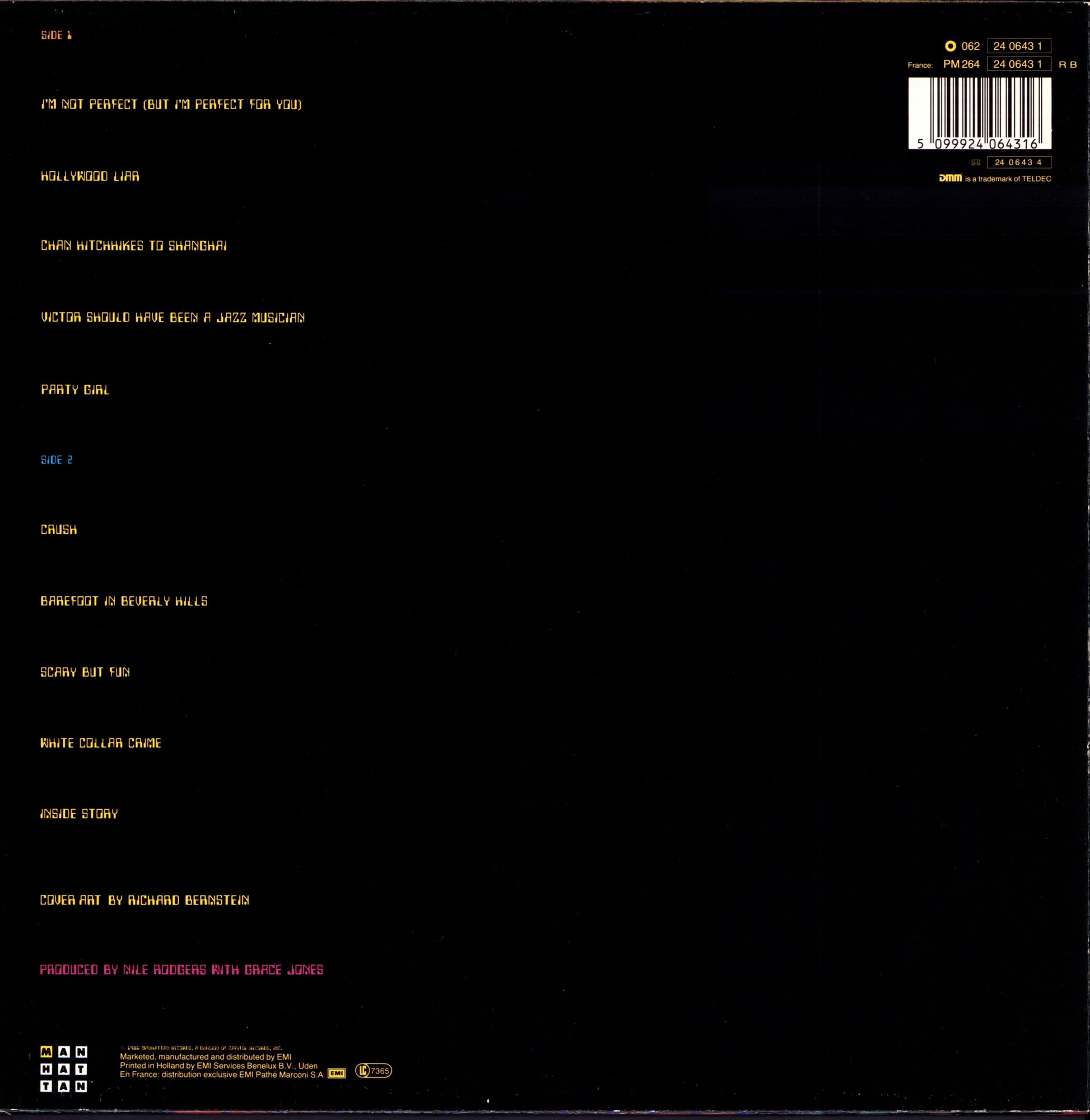 Grace Jones – Inside Story Vinyl LP