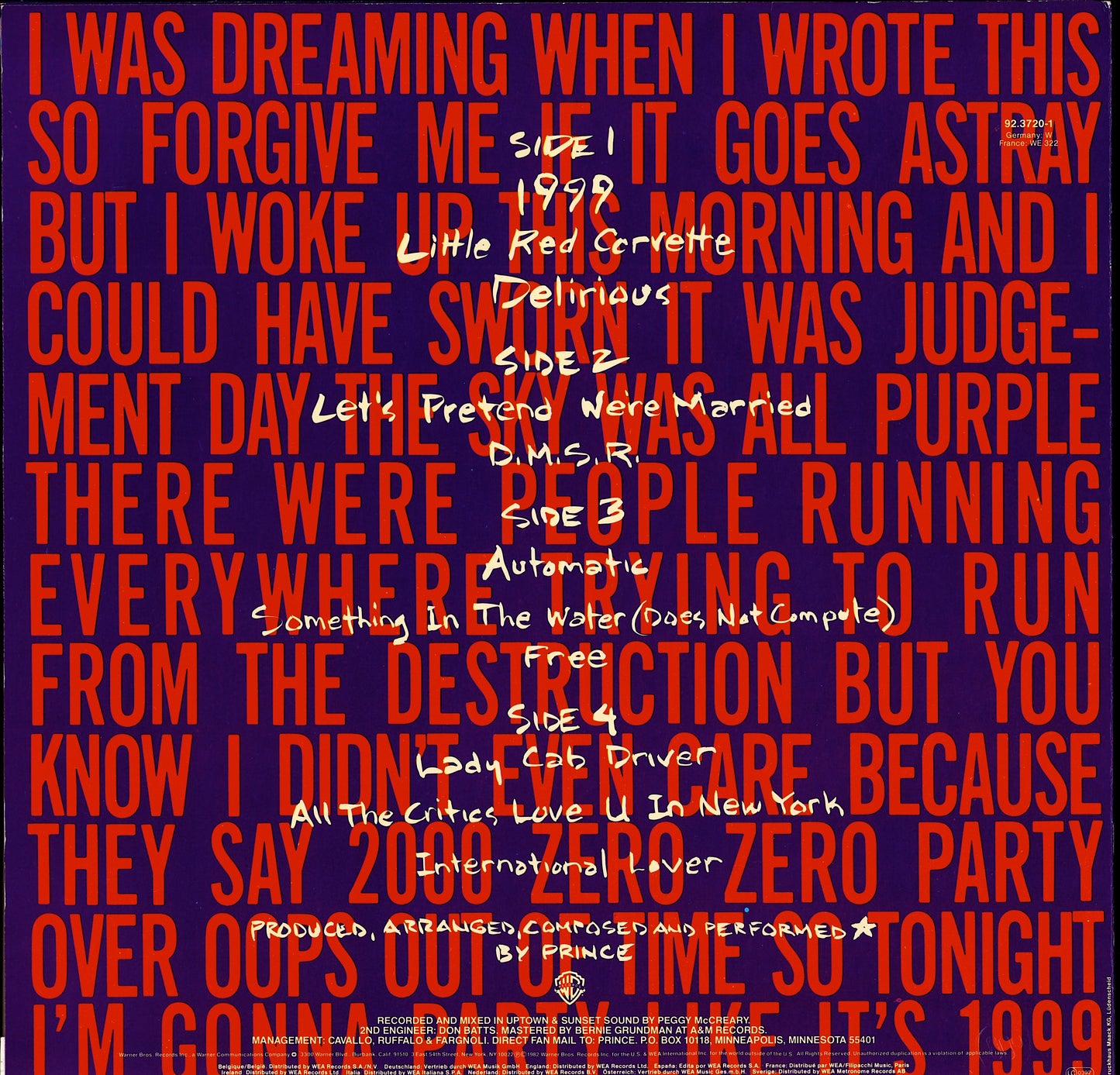 Prince - 1999 (Vinyl 2LP)
