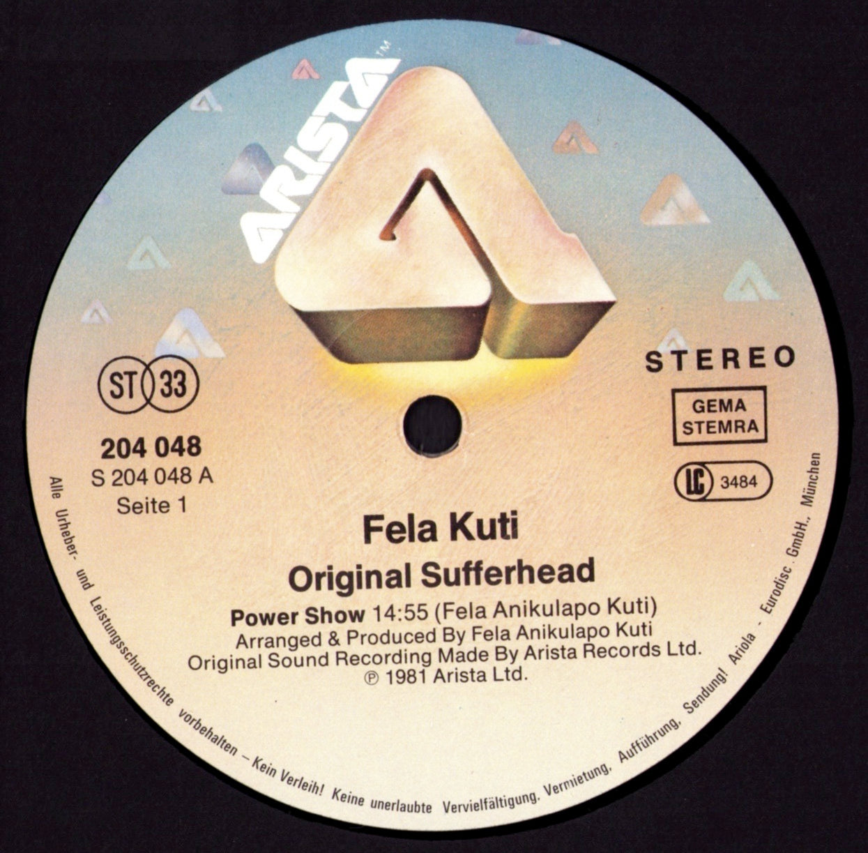 Fḛlá Anikulapo-Kuti – Original Sufferhead Vinyl LP