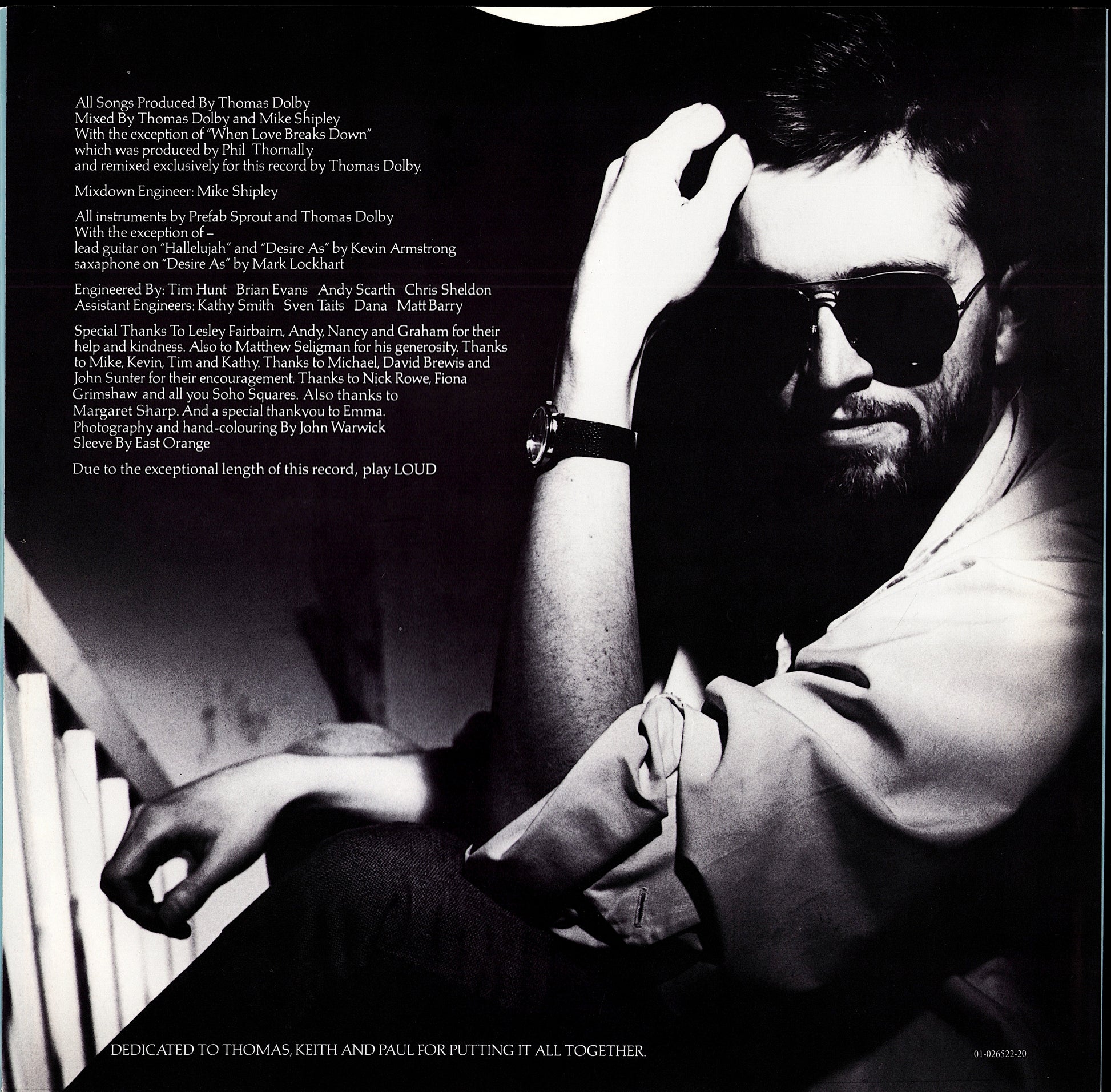 Prefab Sprout ‎- Steve McQueen Vinyl LP Kopie