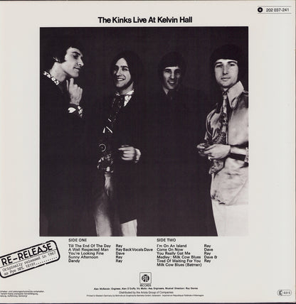 The Kinks - Live At Kelvin Hall Vinyl LP