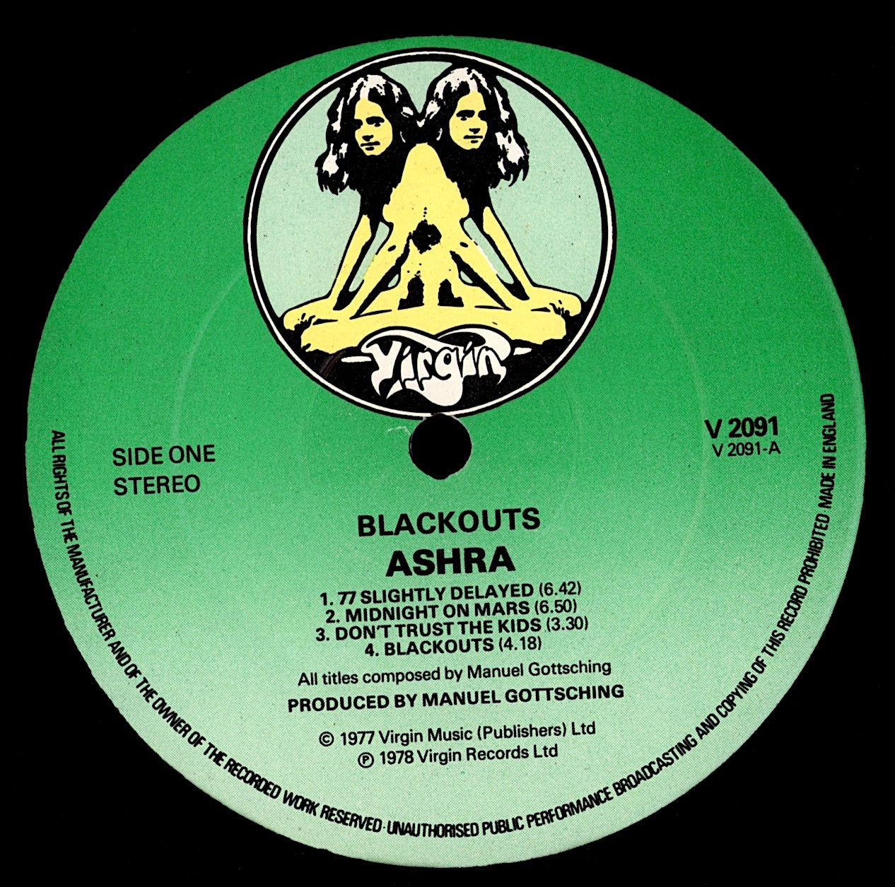 Ashra ‎- Belle Alliance Vinyl LP Kopie