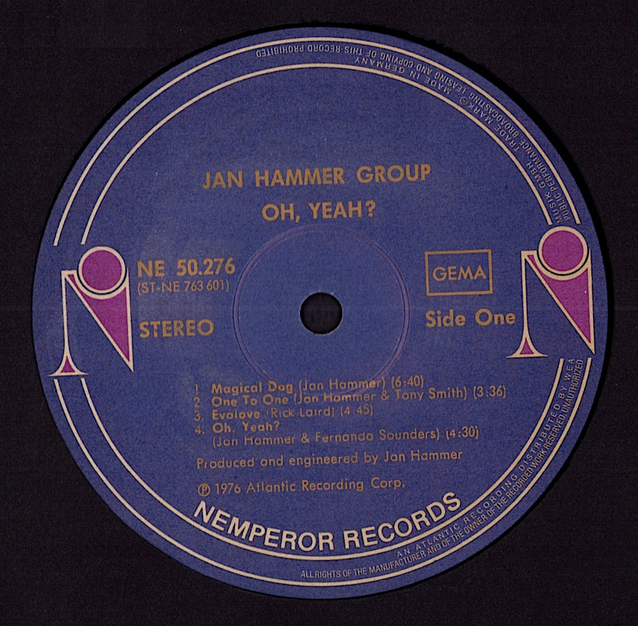 Jan Hammer – Oh, Yeah? Vinyl LP | DE Original | 1976