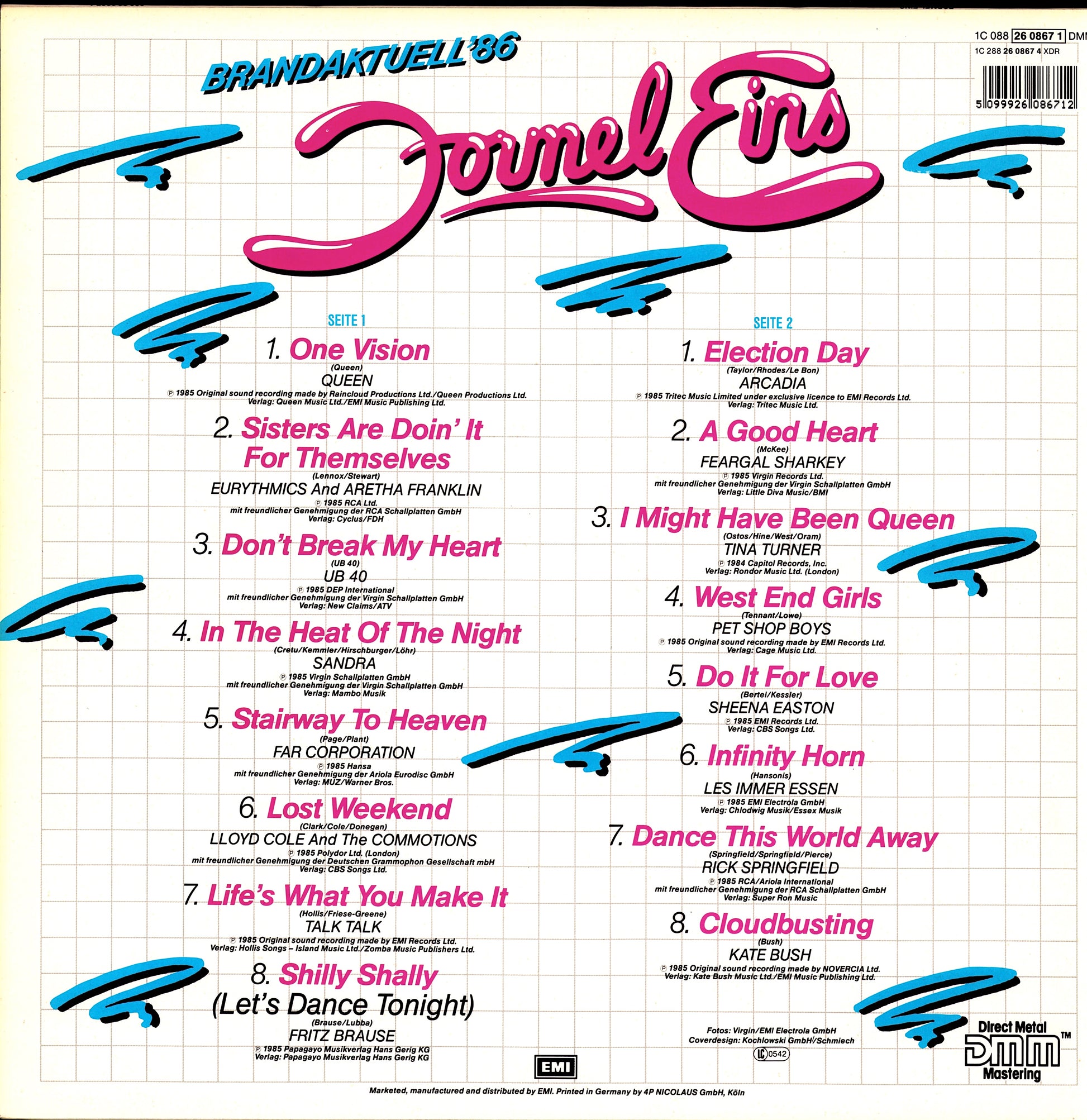 Formel Eins – Brandaktuell '86 Vinyl LP