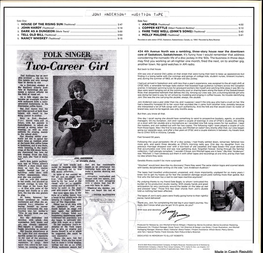 Joni Mitchell – Early Joni 1963 (Vinyl LP, 180g, Original, 2020)