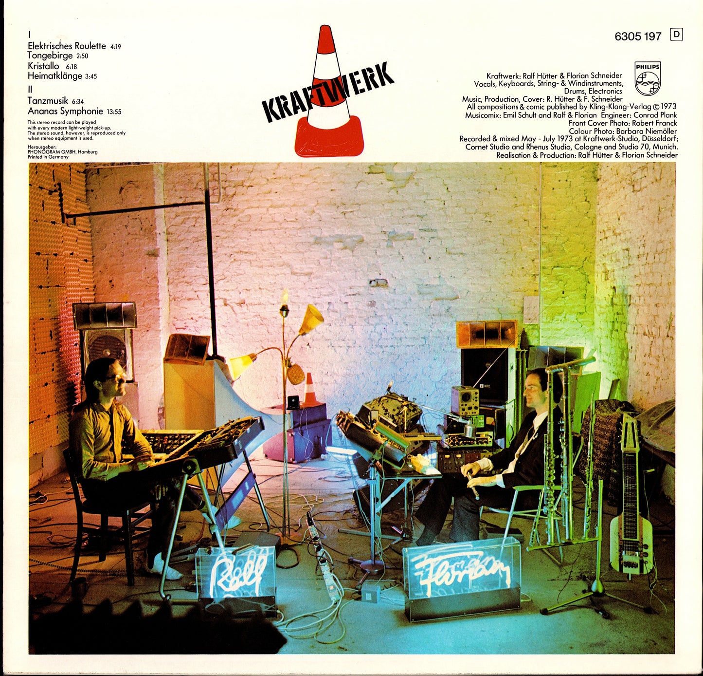 Kraftwerk - Ralf & Florian Vinyl LP with "musicomix" Cartoon Poster