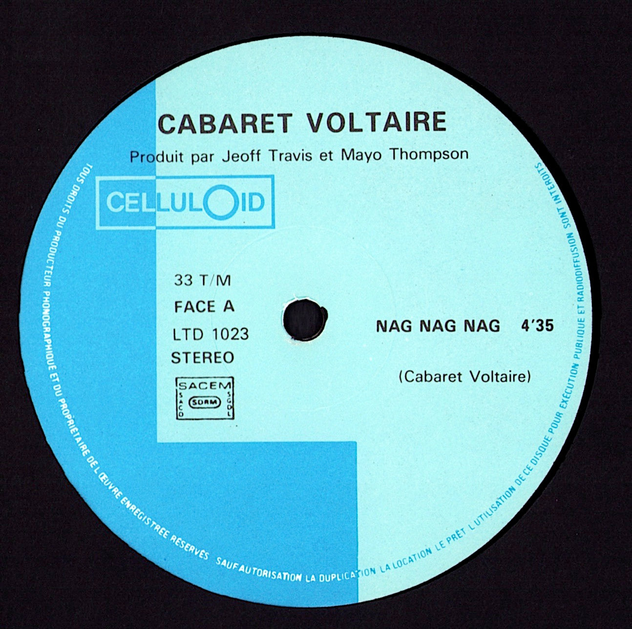 Cabaret Vøltaire - Nag Nag Nag Vinyl 12" Maxi-Single