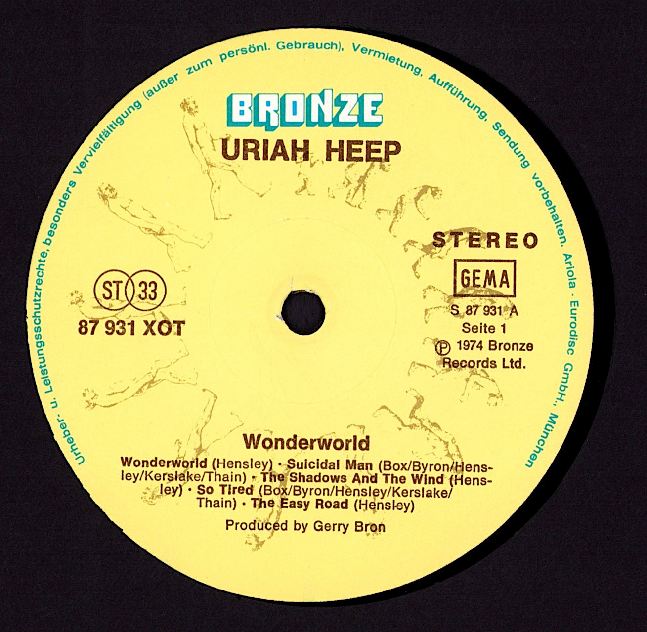 Uriah Heep ‎– Salisbury Vinyl LP Kopie