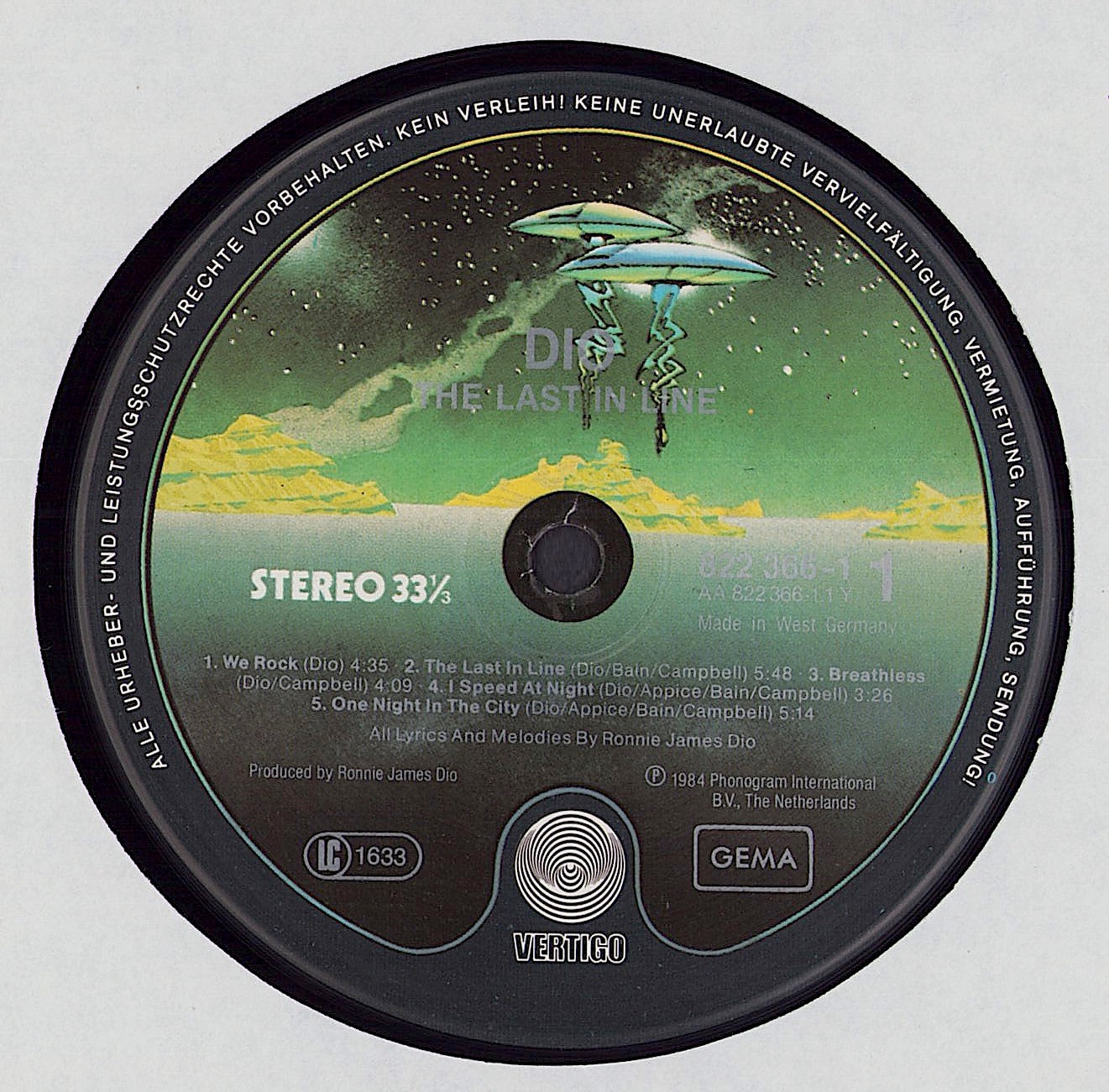 Dio - The Last In Line Vinyl LP