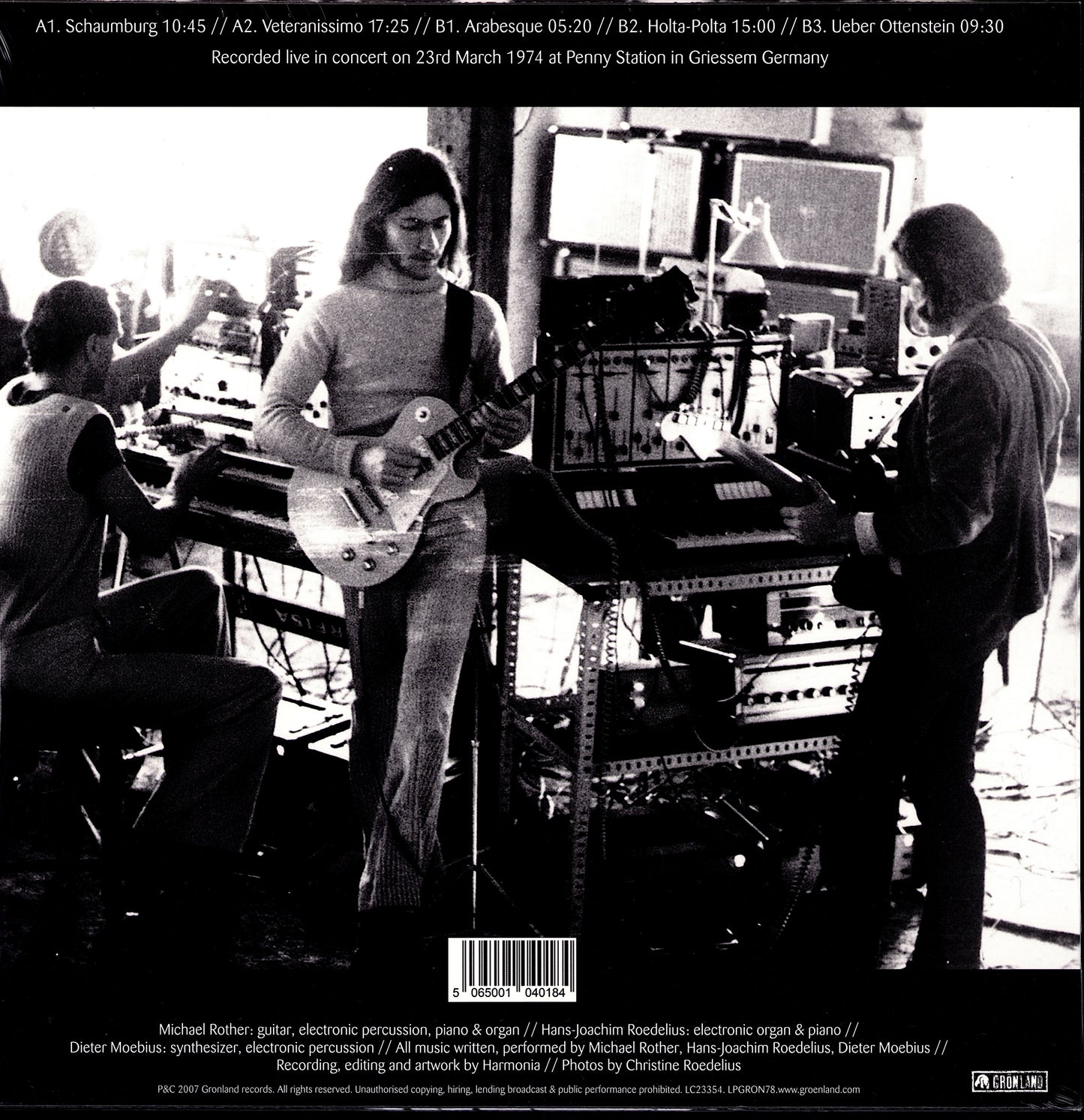 Harmonia – Live 1974 Vinyl LP | UK Reissue | Grönland Records