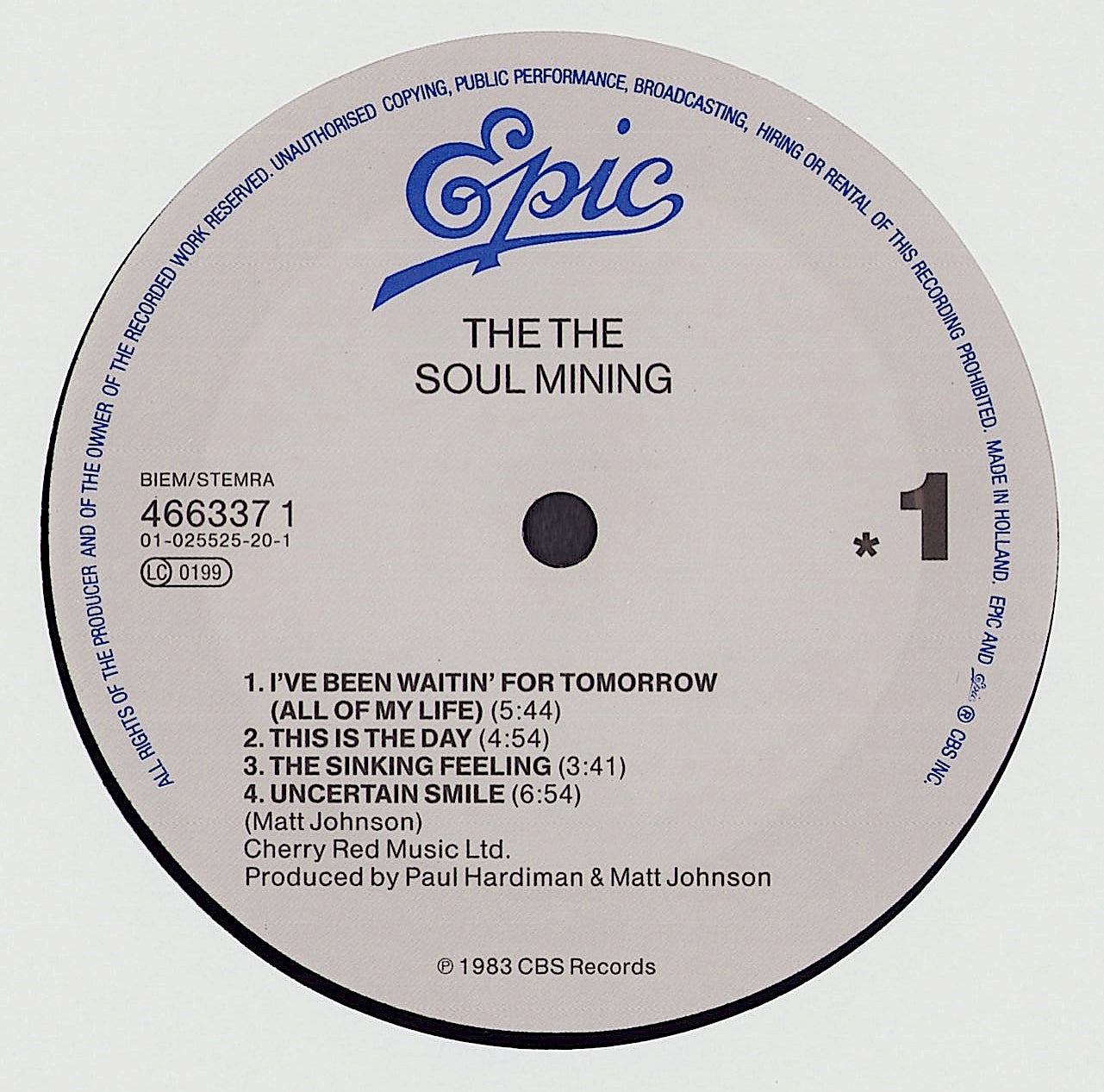 The The ‎- Soul Mining Vinyl LP