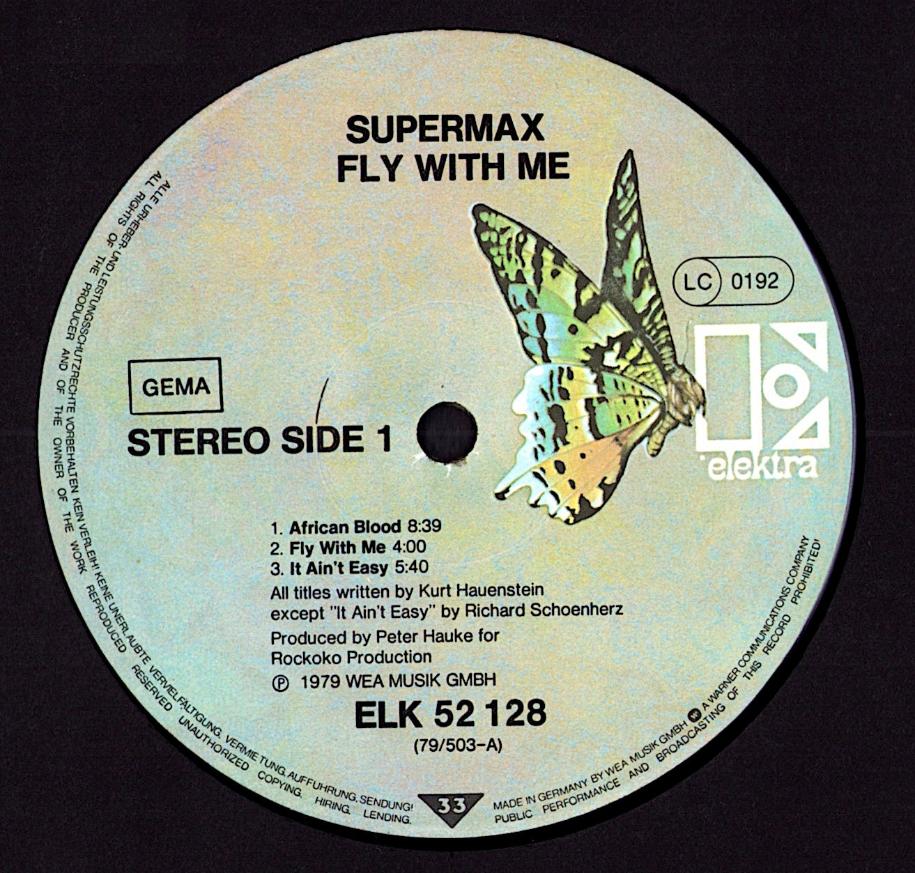 Supermax – Fly With Me Vinyl LP, DE Original