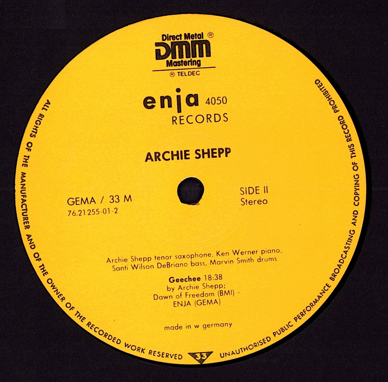 Archie Shepp – Soul Song Vinyl LP | DE Original | 1983