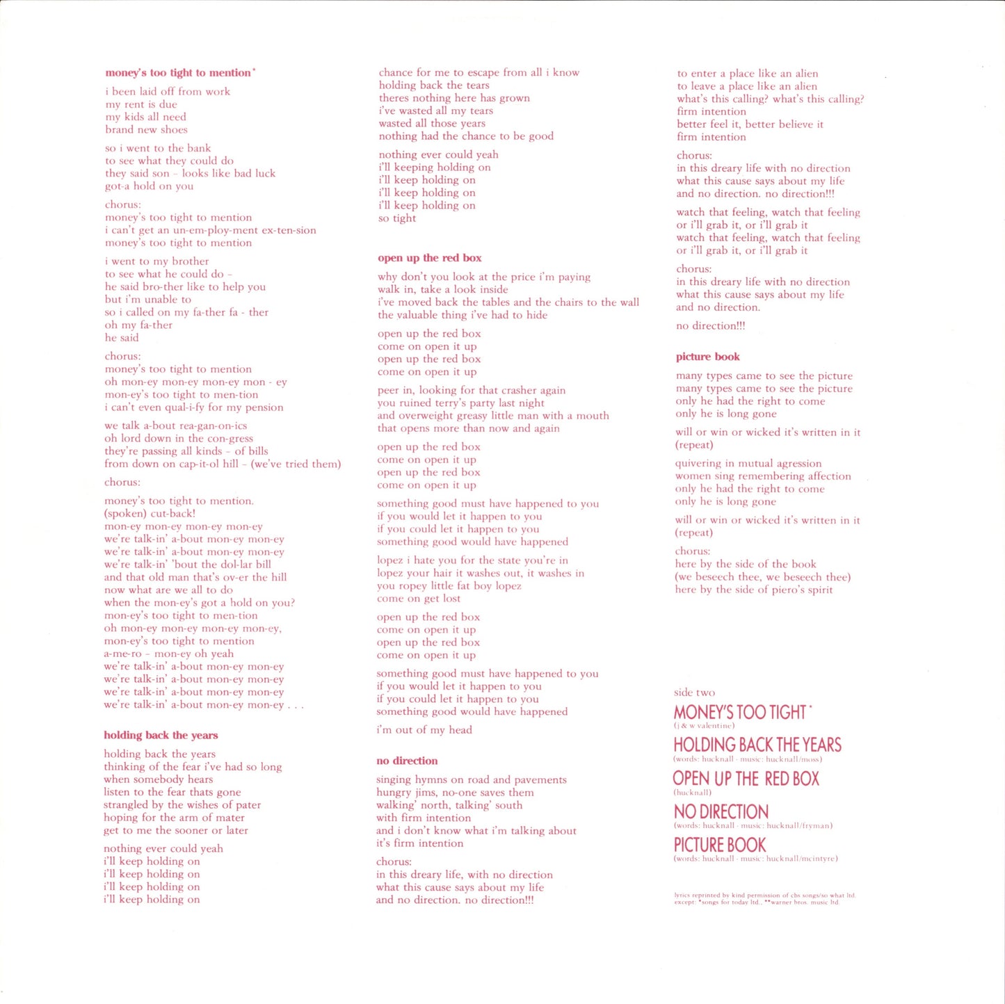 Simply Red ‎- Picture Book (Vinyl LP)