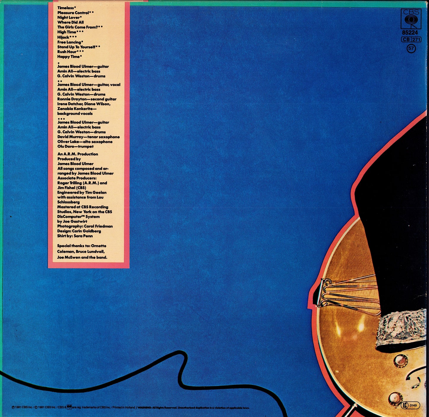 James Blood Ulmer – Free Lancing Vinyl LP | EU Original | 1981