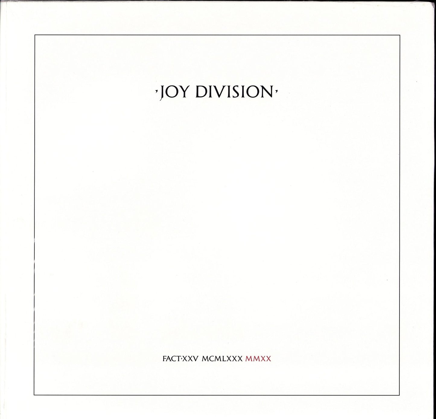 Joy Division – Closer Crystal Clear Vinyl LP | EU Reissue | 180g | 40th Anniversary | 2020