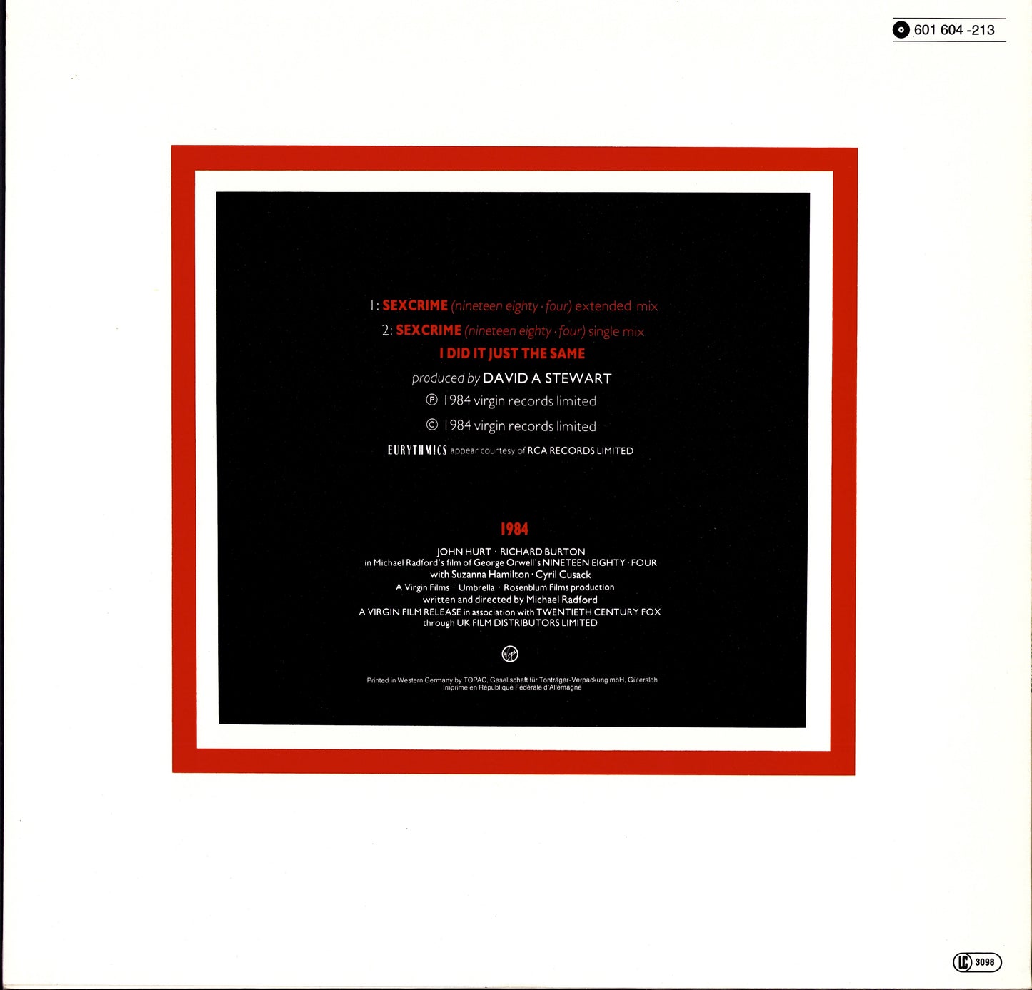 Eurythmics – There Must Be An Angel Playing With My Heart Vinyl 12" Maxi-Single Kopie