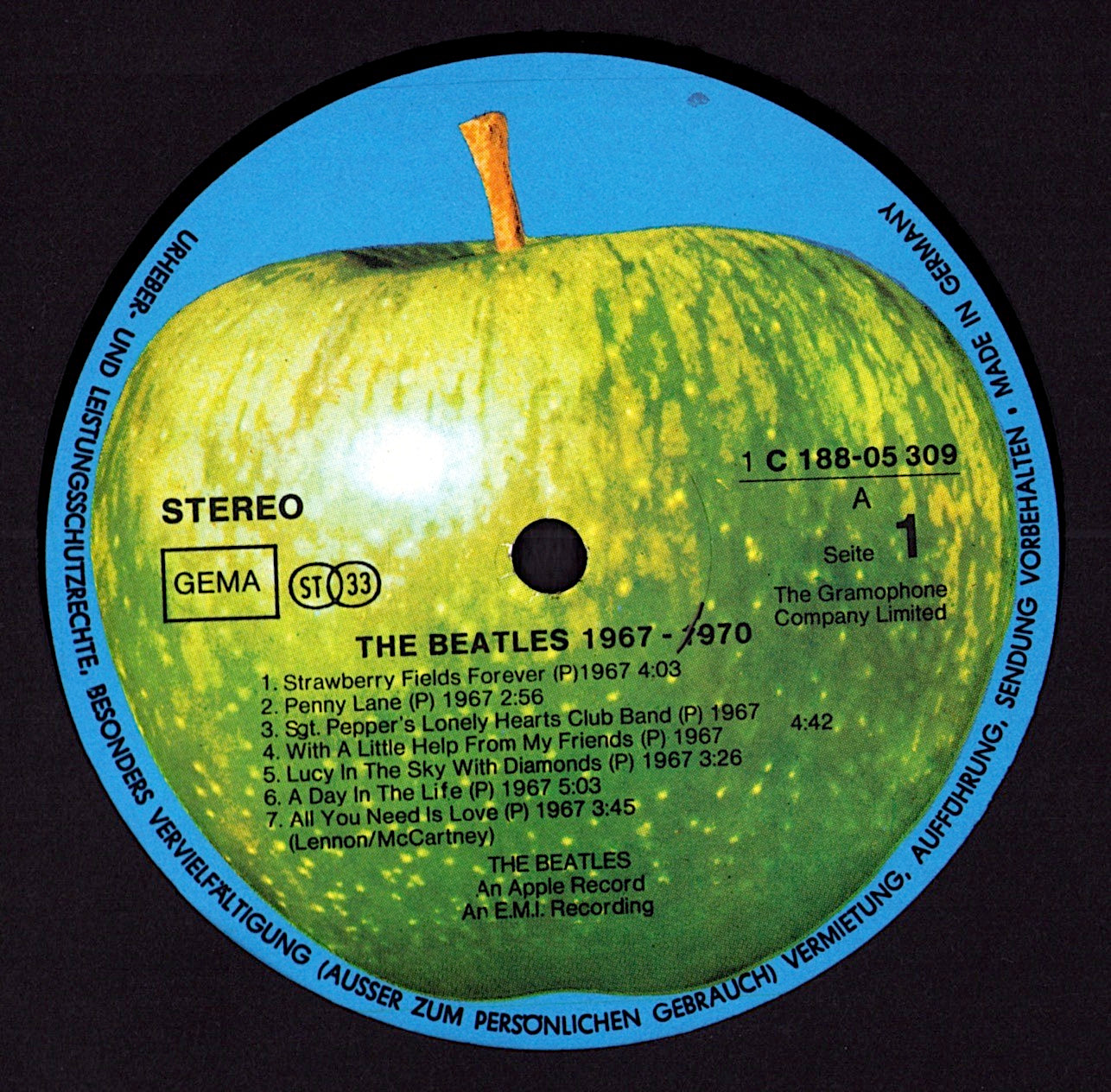 The Beatles – 1967-1970 „Blue Album“ (Vinyl 2LP | DE 1973)