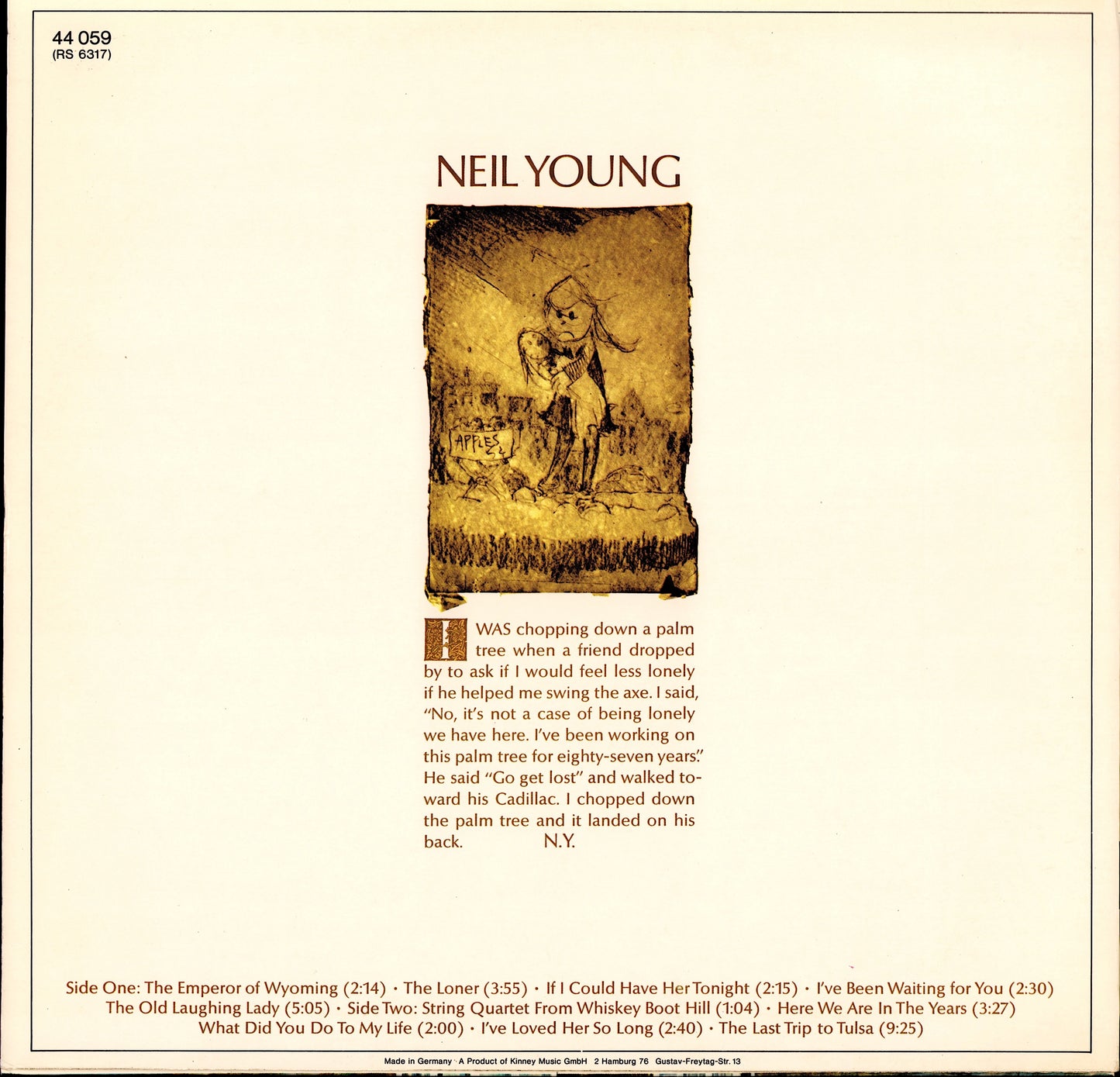 Neil Young ‎- On The Beach (Vinyl LP)
