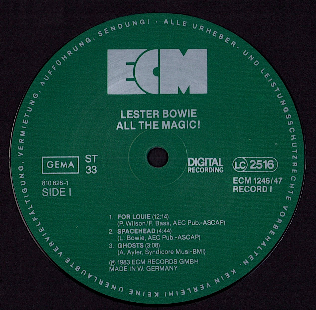 Lester Bowie Brass Fantasy – Avant Pop Vinyl LP Kopie