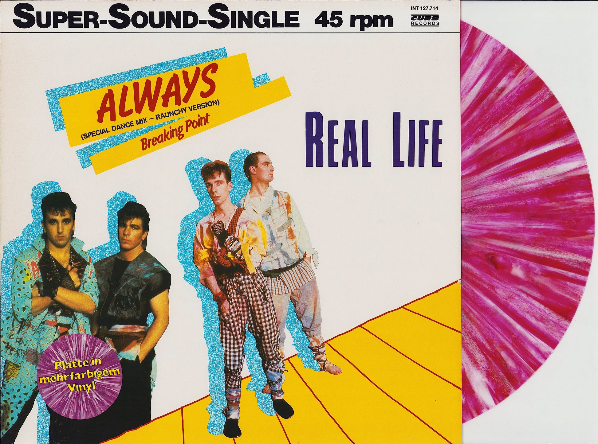 Real Life ‎- Always (Special Dance Mix - Raunchy Version) (Multicolored, Marbled Vinyl 12")