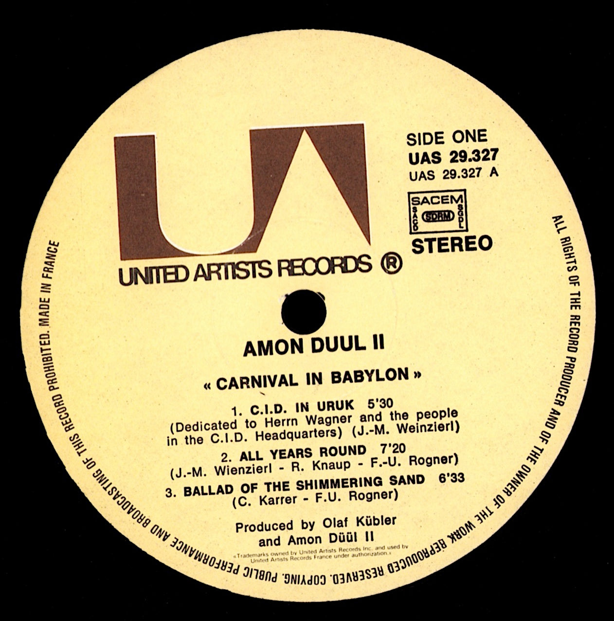 Amon Düül II ‎- Carnival In Babylon (Vinyl LP)