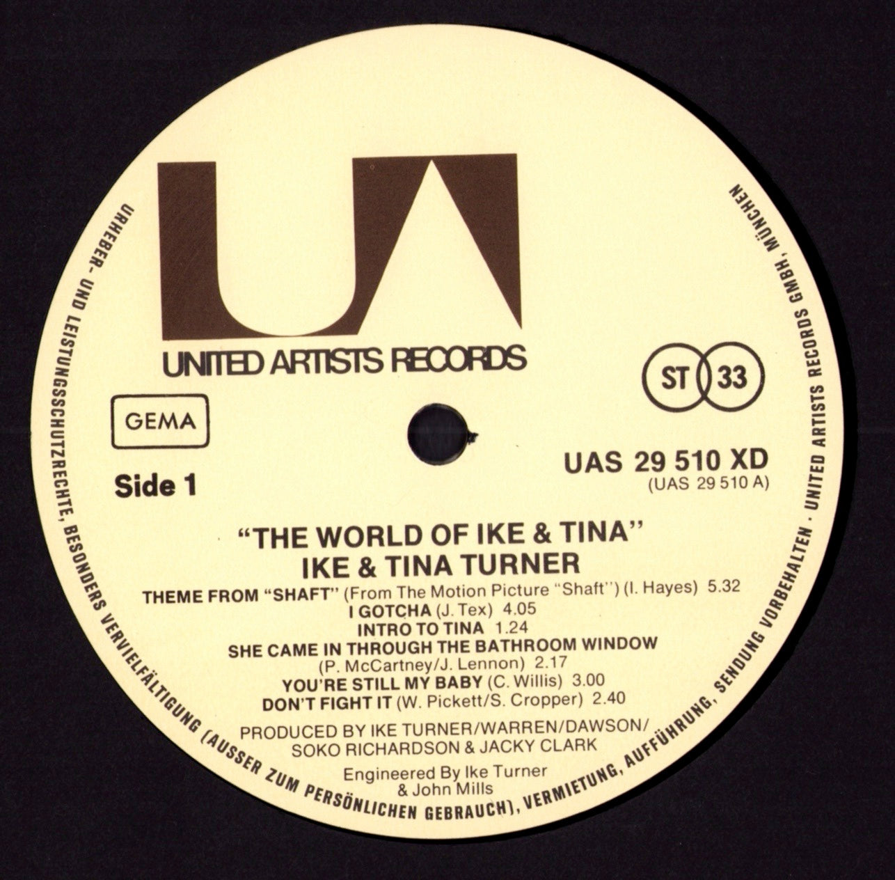 Ike & Tina Turner – Workin' Together Vinyl LP Kopie