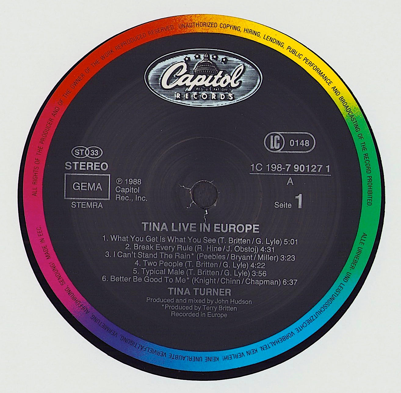 Tina Turner ‎- Tina Live In Europe Vinyl 2LP