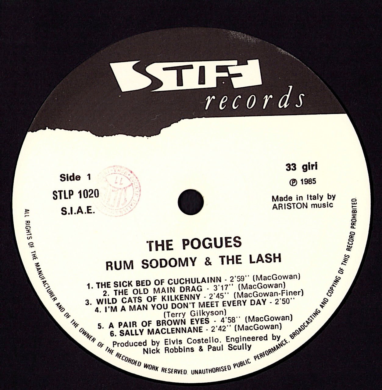 The Pogues – Rum Sodomy & The Lash Vinyl LP