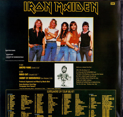 Iron Maiden ‎- Wasted Years · Stranger In A Strange Land Vinyl 2x12"