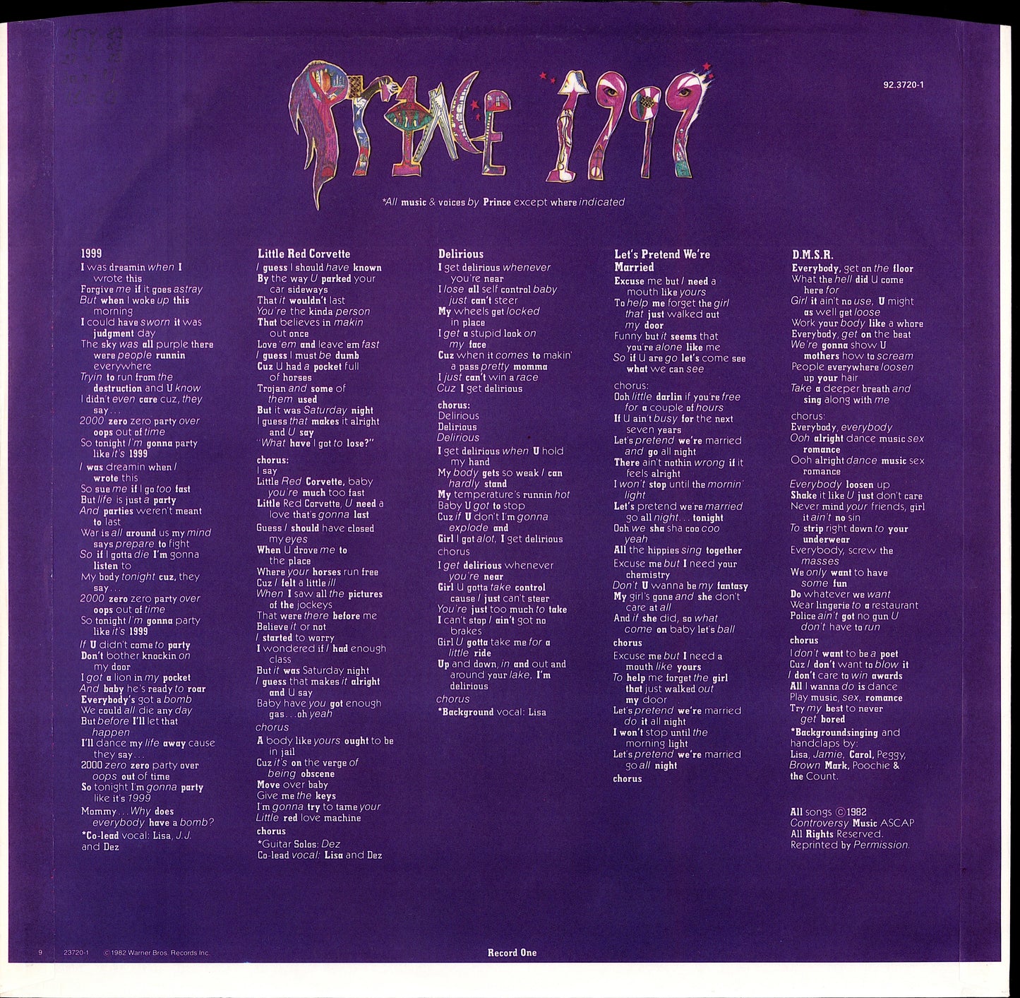 Prince - 1999 (Vinyl 2LP)