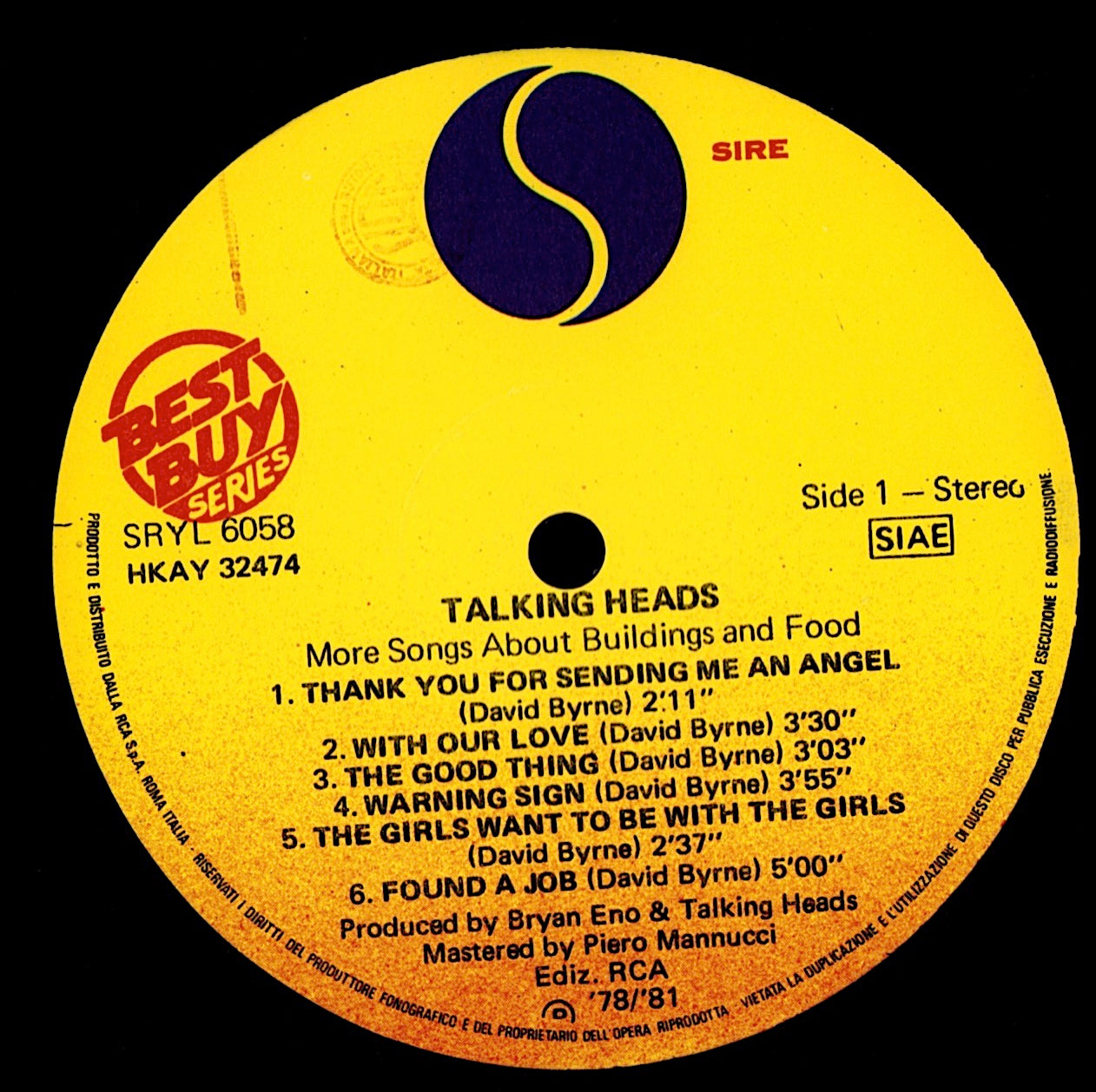 Talking Heads - More Songs About Buildings And Food (Vinyl LP)