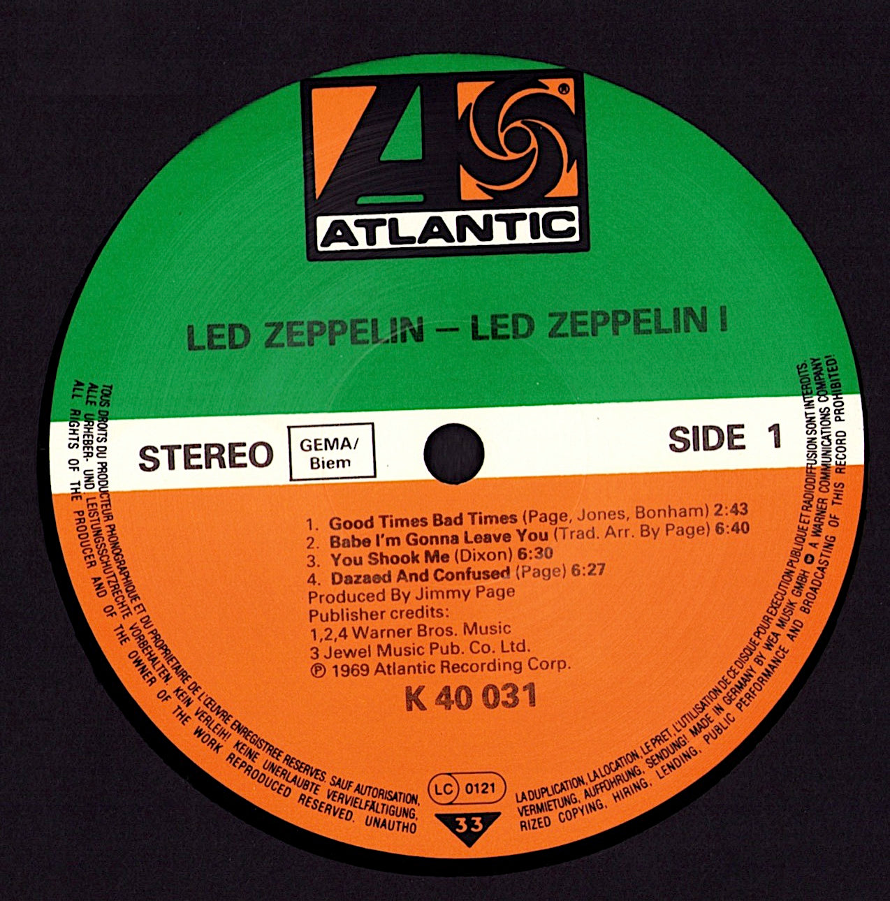 Led Zeppelin ‎- Led Zeppelin (Vinyl LP)