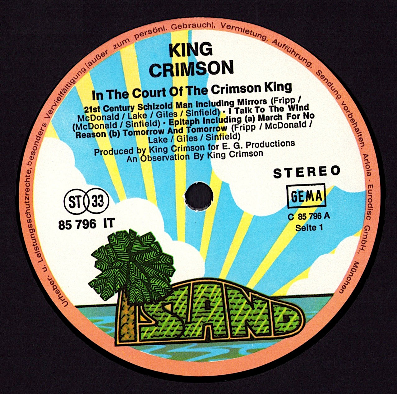 King Crimson ‎- Lizard Vinyl LP Kopie Kopie Kopie Kopie Kopie Kopie