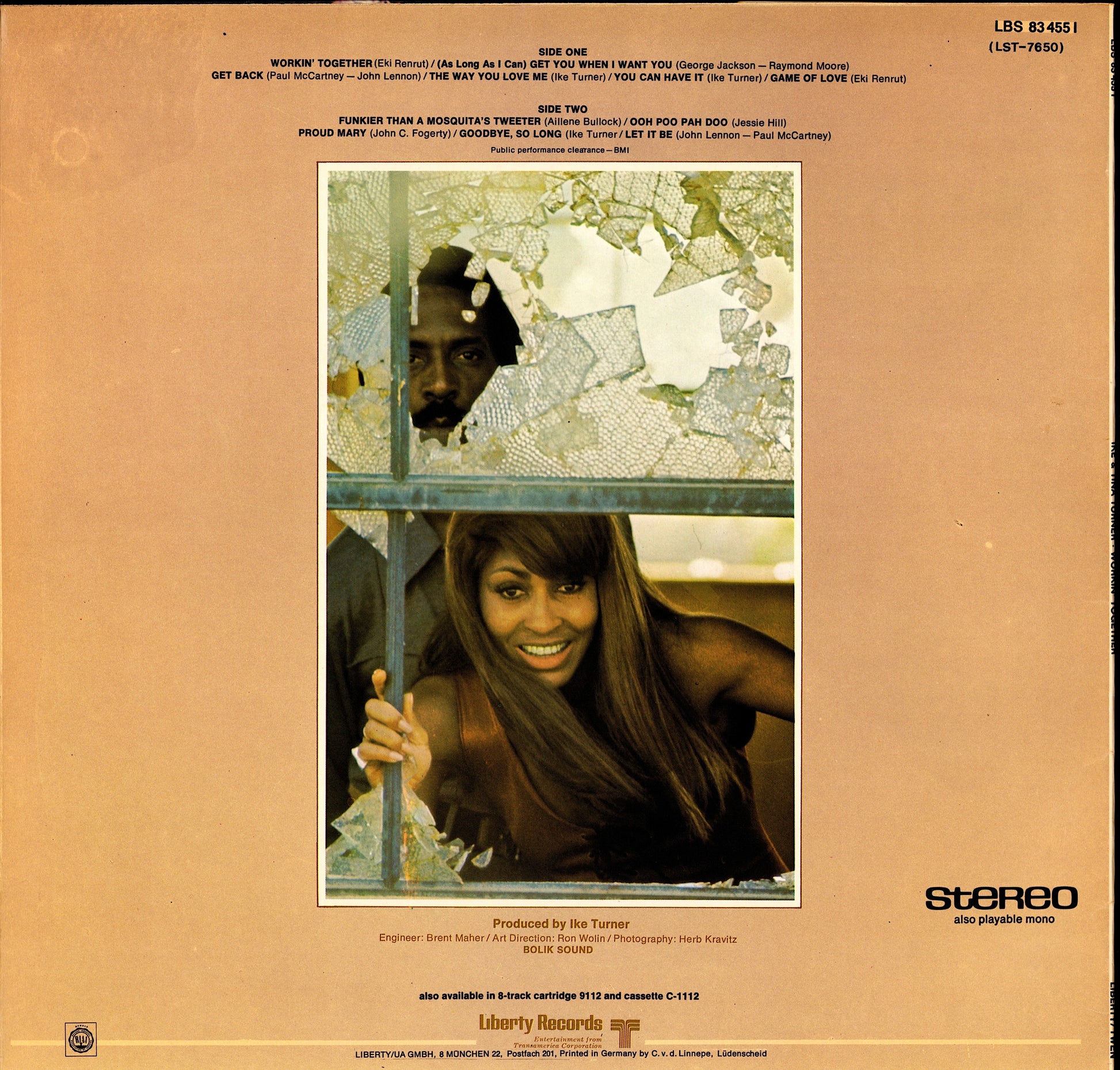 Ike & Tina Turner – Feel Good Vinyl LP, Compilation, DE Original, 1972 Kopie