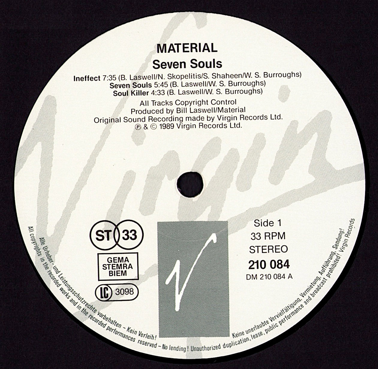 Material – Seven Souls (Vinyl LP)