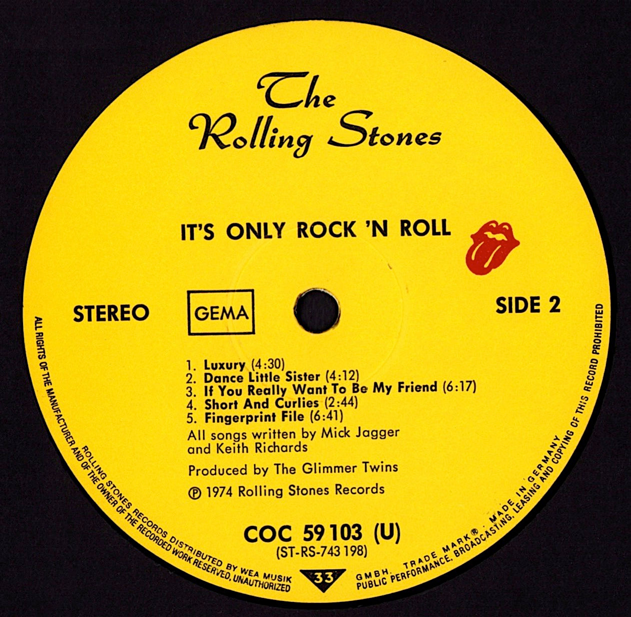 The Rolling Stones – It's Only Rock 'N Roll Vinyl LP